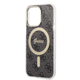   Guess Apple iPhone 13 Pro (6.1) 4G IML MagSafe hátlapvédő tok fekete (GUHMP13LH4STK)