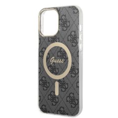   Guess Apple iPhone 13 Pro Max (6.7) 4G IML MagSafe hátlapvédő tok fekete (GUHMP13XH4STK)