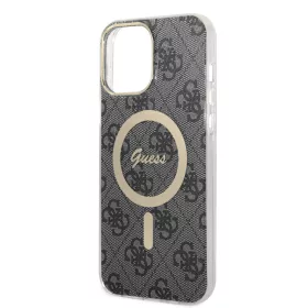   Guess Apple iPhone 13 Pro Max (6.7) 4G IML MagSafe hátlapvédő tok fekete (GUHMP13XH4STK)