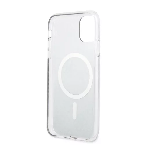 Guess 4G IML MagSafe Apple iPhone 11 (6.1) 2019 hátlapvédő tok barna (GUHMN61H4STW)