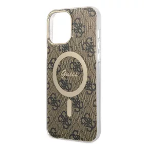   Guess Apple iPhone 13 Pro Max (6.7) 4G IML MagSafe hátlapvédő tok barna (GUHMP13XH4STW)