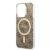 Guess Apple iPhone 14 Pro (6.1) 4G IML MagSafe hátlapvédő tok barna (GUHMP14LH4STW)