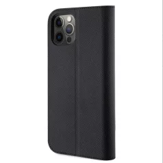   Karl Lagerfeld PU Saffiano Karl and Choupette NFT Apple iPhone 12 / 12 Pro 2020 (6.1) könyvtok fekete (KLBKP12MSANKCPK)