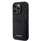 Karl Lagerfeld Saffiano Monogram Apple iPhone 13 Pro Max (6.7) hátlapvédő tok fekete (KLHCP13XSAKLHPPK)