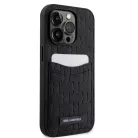 Karl Lagerfeld Saffiano Monogram Apple iPhone 13 Pro Max (6.7) hátlapvédő tok fekete (KLHCP13XSAKLHPPK)