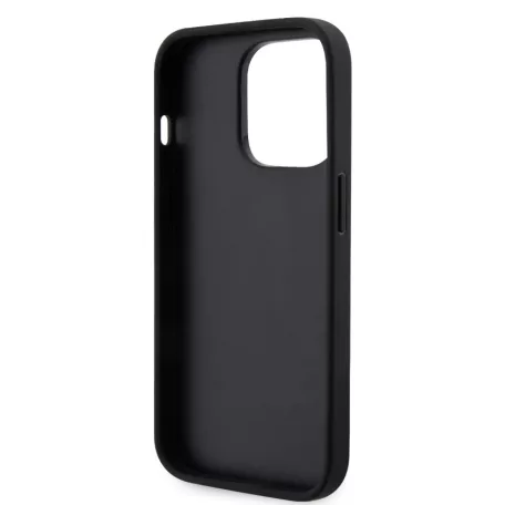 Karl Lagerfeld Saffiano Monogram Apple iPhone 13 Pro Max (6.7) hátlapvédő tok fekete (KLHCP13XSAKLHPPK)