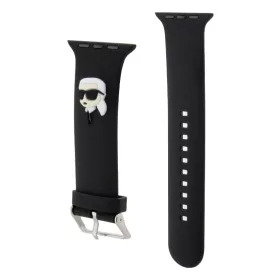   Karl Lagerfeld Karl Head NFT Apple Watch 42/44/45/49 mm óraszíj fekete (KLAWLSLKNK)