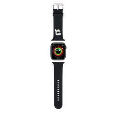   Karl Lagerfeld Karl Head NFT Apple Watch 42/44/45/49 mm óraszíj fekete (KLAWLSLKNK)