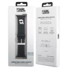 Karl Lagerfeld Karl Head NFT Apple Watch 42/44/45/49 mm óraszíj fekete (KLAWLSLKNK)