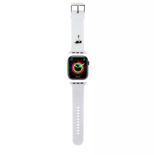 Karl Lagerfeld Karl Head Apple Watch 38/40/41mm óraszíj fehér (KLAWMSLKNH)