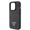 Guess Apple iPhone 15 Pro (6.1) PU 4G Strass Triangle Metal Logo hátlapvédő tok fekete (GUHCP15LP4TDPK)