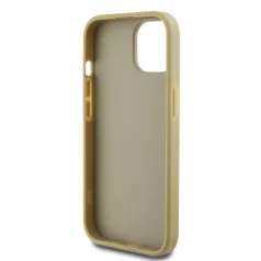   Guess Apple iPhone 13 (6.1) PU Fixed Glitter 4G Metal Logo hátlapvédő tok arany (GUHCP13MHG4SGD)