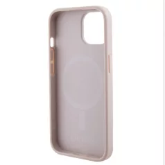   Guess Apple iPhone 15 (6.1) PU Saffiano MagSafe hátlapvédő tok pink (GUHMP15SPSAHMCP)