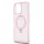 Guess Apple iPhone 15 Pro Max (6.7) IML Ring Stand Glitter MagSafe hátlapvédő tok pink (GUHMP15XHRSGSP)