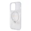 Guess Apple iPhone 15 Pro (6.1) IML Ring Stand Glitter MagSafe hátlapvédő tok átlátszó (GUHMP15LHRSGSD)