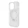 Guess Apple iPhone 15 Pro (6.1) IML Ring Stand Glitter MagSafe hátlapvédő tok átlátszó (GUHMP15LHRSGSD)