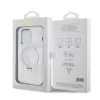 Guess Apple iPhone 15 Pro (6.1) IML Ring Stand Glitter MagSafe hátlapvédő tok átlátszó (GUHMP15LHRSGSD)