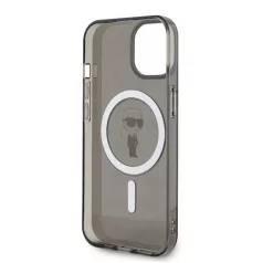   Karl Lagerfeld IML Ikonik MagSafe Apple iPhone 15 (6.1) hátlapvédő tok fekete (KLHMP15SHFCKNOK)