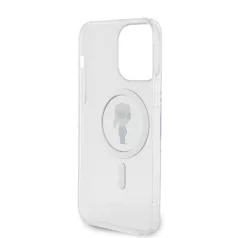   Karl Lagerfeld IML Ikonik MagSafe Apple iPhone 15 Pro Max (6.7) hátlapvédő tok átlátszó (KLHMP15XHFCKNOT)