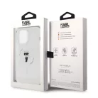 Karl Lagerfeld IML Ikonik MagSafe Apple iPhone 15 Pro Max (6.7) hátlapvédő tok átlátszó (KLHMP15XHFCKNOT)