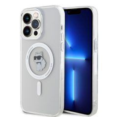   Karl Lagerfeld IML Choupette MagSafe Apple iPhone 15 Pro (6.1) hátlapvédő tok átlátszó (KLHMP15LHFCCNOT)