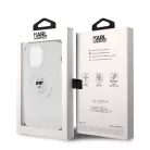 Karl Lagerfeld IML Choupette MagSafe Apple iPhone 15 Pro (6.1) hátlapvédő tok átlátszó (KLHMP15LHFCCNOT)