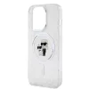 Karl Lagerfeld IML Glitter MagSafe Apple iPhone 15 Pro (6.1) hátlapvédő tok átlátszó (KLHMP15LHGKCNOT)