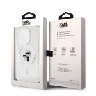 Karl Lagerfeld IML Glitter MagSafe Apple iPhone 15 Pro Max (6.7) hátlapvédő tok átlátszó (KLHMP15XHGKCNOT)
