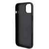 Karl Lagerfeld PU Saffiano Card Slot Metal Karl and Choupette Apple iPhone 15 (6.1) hátlapvédő tok fekete (KLHCP15SSAPKCNPK)