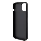 Karl Lagerfeld PU Saffiano Card Slot Metal Karl and Choupette Apple iPhone 15 (6.1) hátlapvédő tok fekete (KLHCP15SSAPKCNPK)