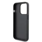 Karl Lagerfeld PU Saffiano Card Slot Metal Karl and Choupette Apple iPhone 15 Pro (6.1) hátlapvédő tok fekete (KLHCP15LSAPKCNPK)