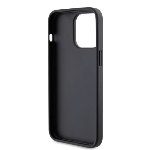 Karl Lagerfeld PU Saffiano Card Slot Metal Karl and Choupette Apple iPhone 15 Pro Max (6.7) hátlapvédő tok fekete (KLHCP15XSAPKCNPK)