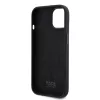 Karl Lagerfeld Liquid Silicone Metal Ikonik Apple iPhone 15 (6.1) hátlapvédő tok fekete (KLHCP15SSMHKNPK)
