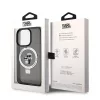 Karl Lagerfeld Ringstand Karl and Choupette MagSafe Apple iPhone 15 Pro (6.1) hátlapvédő tok fekete (KLHMP15LHMRSKCK)