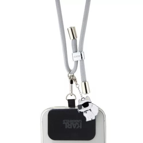 Karl Lagerfeld Choupette Pins Crossbody telefonpánt szürke (KLUCNMSCKIG)