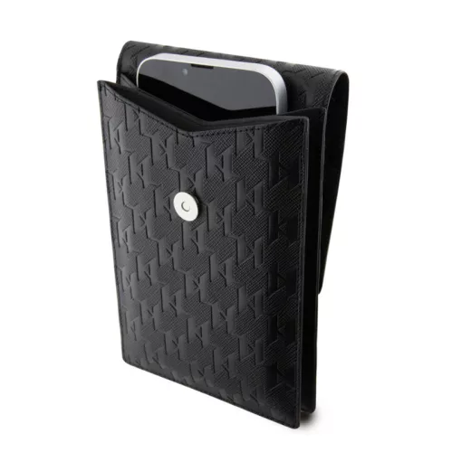 Karl Lagerfeld Saffiano Ikonik NFT Monogram válltáska fekete (KLWBSAKHPKK)