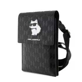   Karl Lagerfeld Saffiano Monogram válltáska fekete (KLWBSAKHPCK)