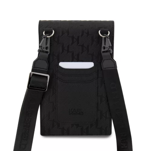 Karl Lagerfeld Saffiano Monogram válltáska fekete (KLWBSAKHPCK)