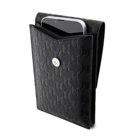 Karl Lagerfeld Saffiano Monogram válltáska fekete (KLWBSAKHPCK)