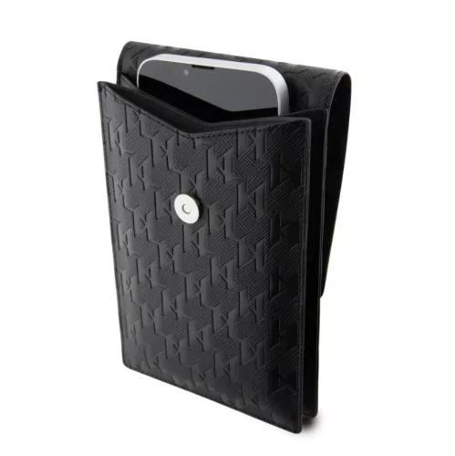 Karl Lagerfeld Saffiano Monogram válltáska fekete (KLWBSAKHPCK)