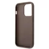 Guess Apple iPhone 15 Pro Max (6.7) PU 4G Metal Logo hátlapvédő tok barna (GUHCP15X4GMGBR)