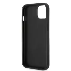   Guess Apple iPhone 15 Plus (6.7) PU 4G Metal Logo hátlapvédő tok fekete (GUHCP15M4GMGGR)