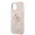 Guess Apple iPhone 15 Pro Max (6.7) PU 4G Metal Logo hátlapvédő tok pink (GUHCP15X4GMGPI)