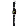 Karl Lagerfeld Karl and Choupette Head Apple Watch 42/44/45/49 mm óraszíj fekete (KLAWLSLKCNK)