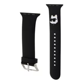  Karl Lagerfeld Choupette Head NFT Apple Watch 38 /40 / 41 mm óraszíj fekete (KLAWMSLCNK)