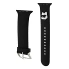 Karl Lagerfeld Choupette Head NFT Apple Watch 42/44/45/49 mm óraszíj fekete (KLAWLSLCNK)