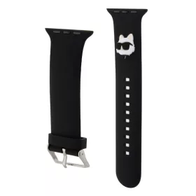   Karl Lagerfeld Choupette Head NFT Apple Watch 42/44/45/49 mm óraszíj fekete (KLAWLSLCNK)