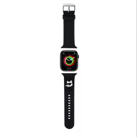 Karl Lagerfeld Choupette Head NFT Apple Watch 42/44/45/49 mm óraszíj fekete (KLAWLSLCNK)