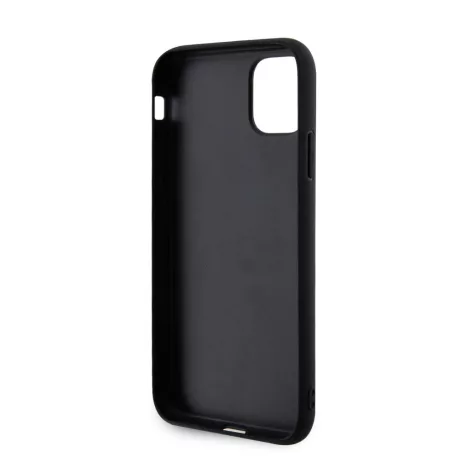 Karl Lagerfeld 3D Rubber Karl and Choupette Apple iPhone 11 (6.1) 2019 hátlapvédő tok fekete (KLHCP14SSNCHBCK)