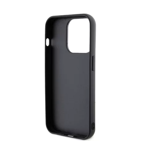 Karl Lagerfeld 3D Rubber Karl and Choupette Apple iPhone 13 Pro (6.1) hátlapvédő tok fekete (KLHCP14XSNCHBCK)